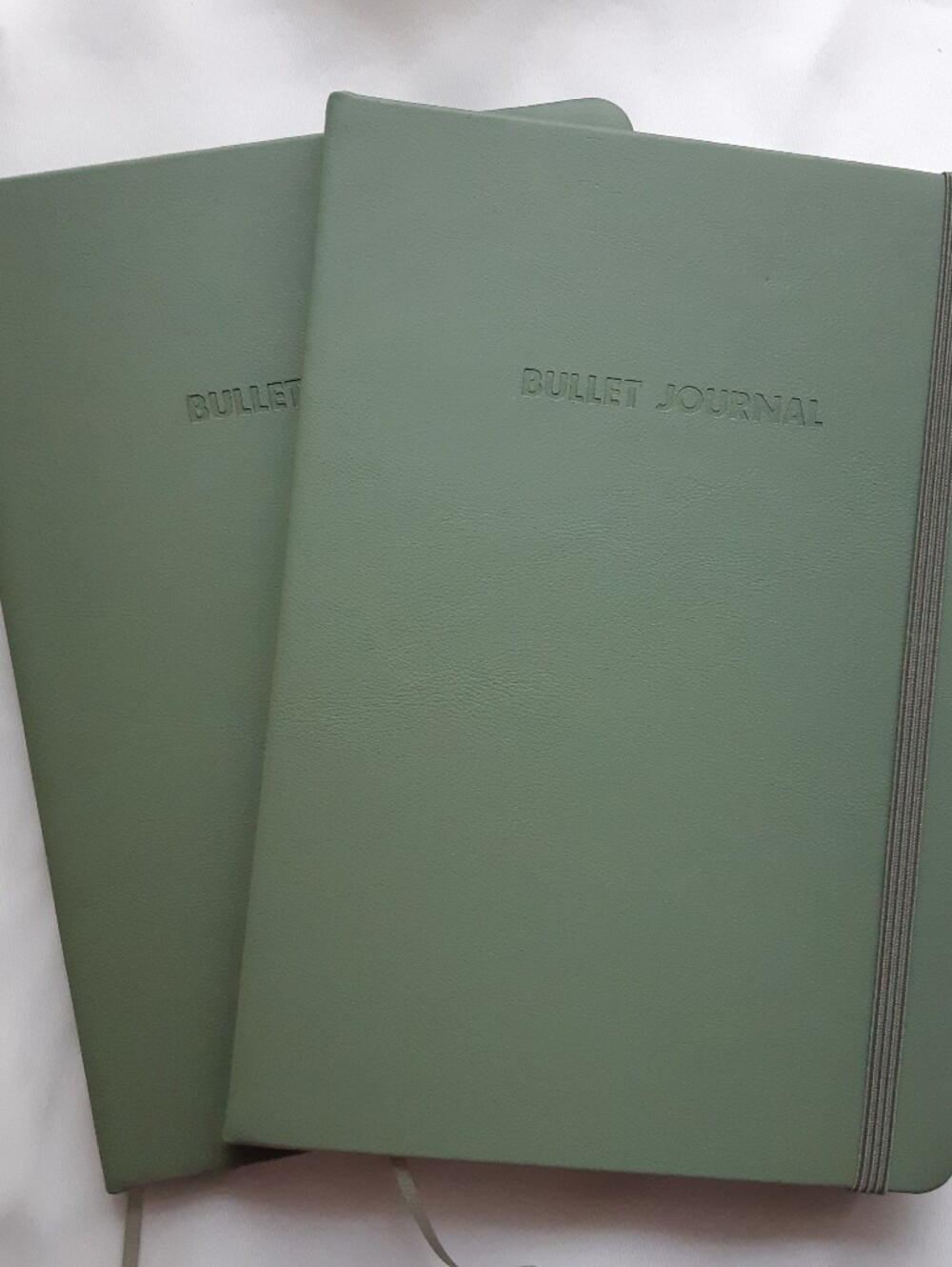 Dark Green Bullet Journal Notebooks with Elastic Closure